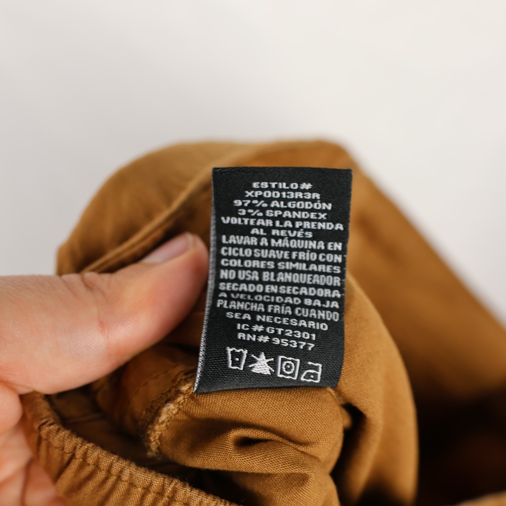 Social Standard Scout Poplin Surplus Pants Womens Large Caramel Cargo Drawcord - Picture 14 of 15